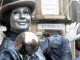 Edinburgh Festival 2011. A living statue performs during the Festival on the High Street. 16th August 2011. Picture by JANE BARLOW